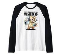 Cozy Gaming Club Mitglied ID Faultier Katzenohren Raglan