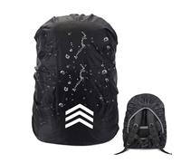 CPYJW Regenschutz Rucksack,Regenschutz für Rucksäcke Schulranzen(18-30l) Rucksack Reflektierend Wasserdichter Rucksack Regenhülle Regencape Satch Regenschutz für Wandern Camping Radfahren (Schwarz)