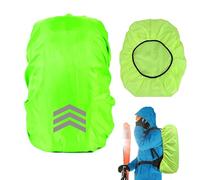 CPYJW Regenschutz Rucksack,Regenschutz für Rucksäcke Schulranzen(18-30l) Rucksack Reflektierend Wasserdichter Rucksack Regenhülle Regencape Satch Regenschutz für Wandern Camping Radfahren（Grün）