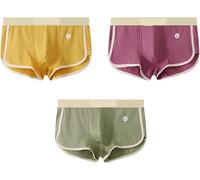 CQAHDSEVF Boxershorts für Herren, Herren-Boxershorts mit schmaler Passform und mittelhohem Bund, 3er-Pack, Mehrfarbig, mehrere Größen(A,XX-Large)