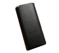 CQCQC Zigarettenetui Box Leder Zigarettenetui, Zigarettenetui Kupfer, 20 Kapazität, Zigarettenetui for Männer und Frauen Unisex, Einheitsgröße(Black)