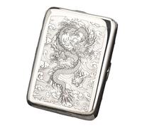 CQCQC Zigarettenetui Box Zigarettenetui Kupfermaterial Zigarettenschachtel, Herren-Zigarettenschachtel, Damen-Zigarettenschachtel, Einheitsgröße(K)