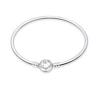 CQWVB Armband Damen 925 Sterling Silber für Beads Charms, Armbänder Moments Schlangen-Gliederarmband Kmpatibel Mit Pandora Bead Charm, Armkette From 17CM to 21CM für Frauen Freundin Mama