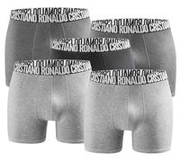 5er Pack CR7 CRISTIANO RONALDO Basic Trunk Herren Boxershorts atmungsaktive Baumwoll-Unterhose Unterwäsche 300-8125-49-2312 Grau/Anthrazit/Schwarz L