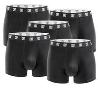 5er Pack CR7 CRISTIANO RONALDO Basic Trunk Herren Boxershorts atmungsaktive Baumwoll-Unterhose Unterwäsche 300-8125-49-2900 Schwarz/Weiß XL