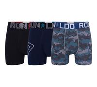 CR7 Basic AOP 3-Pack Boxershorts Kinder 104 - 116 Blau/Schwarz