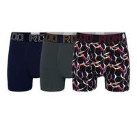 CR7 Basic AOP 3-Pack Boxershorts Kinder 122 - 134 Grün/Marineblau/Schwarz