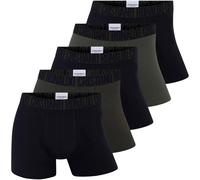CR7 Basic Trunk 5-Pack Boxershorts Herren XL Grün/Schwarz
