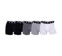 CR7 Boxershorts für Männer, ökologische Baumwolle Unterwäsche für Männer im Set, im 5er-Pack, schwarz, grau, weiß, XXL