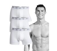 Cristiano Ronaldo Boxershorts 3er Set in weiss für Herren, Größe: S