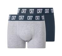 CR7 Christian Ronaldo Kinder Jungen Boxer, 2 Stück (navy/grau, 158/164)