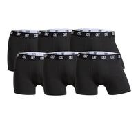 CR7 Herren Boxer Shorts, 6er Pack - Trunks, Organic Cotton Stretch Schwarz L