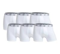 CR7 CR7 Herren Boxer Shorts, 6er Pack - Trunks, Organic Cotton Stretch (TB_8100-49-6P) M Weiß