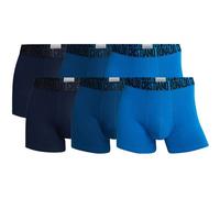 CR7 CR7 Herren Boxer Shorts, 6er Pack - Trunks, Organic Cotton Stretch (TB_8100-49-6P) S Blau
