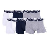 CR7 Herren Boxer Shorts, 6er Pack - Trunks, Organic Cotton Stretch Weiß/Grau/Dunkelblau S