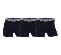 CR7 Herren Boxershorts, 3er Pack - Trunks, Cotton Stretch, Logobund Schwarz / M M Schwarz