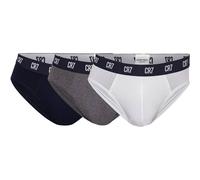 CR7 Cristiano Ronaldo 3P Basic Brief Schwarz/Grau Baumwolle XX-Large Herren