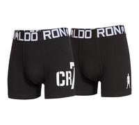 Boxershorts CR7 "Boxershort CR7 Boys Trunk 2-pack 2er Pack", Jungen, Gr. 158-164, schwarz, Obermaterial: 95% Baumwolle CO. 5% Elasthan EL., Unterhosen (89340869-158) schwarz