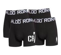 CR7 CR7 Jungen Boxershorts, 4er Pack - Trunks, Cotton Stretch, Logobund (TB_8400-51-4P) 104/110 Schwarz