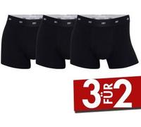 CR7 Herren Boxershorts, 3er Pack - Bambus-Viskose,Trunks, Cotton Stretch, Logobund Schwarz 2XL