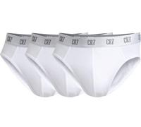 CR7 Cristiano Ronaldo 3P Basic Brief Weiß Baumwolle Large Herren