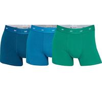 CR7 Cristiano Ronaldo Boxershorts für Herren aus Bambusgewebe, enganliegende Unterhose, angenehmes Tragegefühl im 3er Pack, Marine, blau, dunkelgrün, L
