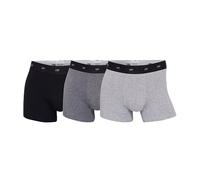 CR7 Herren Boxershorts, 3er Pack - Bambus-Viskose,Trunks, Cotton Stretch, Logobund Schwarz/Grau XL