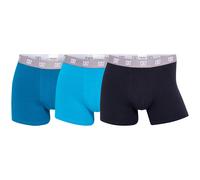 CR7 Herren Boxer Shorts, 3er Pack - Trunks, Organic Cotton Stretch Türkis/Schwarz S