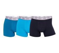 CR7 Herren Boxer Shorts, 3er Pack - Trunks, Organic Cotton Stretch Türkis/Schwarz S