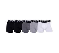 CR7 Herren Boxer Shorts, 5er Pack - Trunks, Organic Cotton Stretch Schwarz/Grau/Weiß S