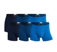 CR7 Herren Boxer Shorts, 6er Pack - Trunks, Organic Cotton Stretch M Blau