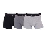 CR7 Herren Boxershorts, 3er Pack - Bambus-Viskose,Trunks, Cotton Stretch, Logobund Schwarz/Grau S