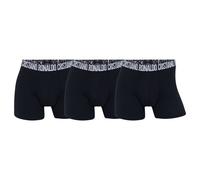 CR7 Herren Boxershorts, 3er Pack - Trunks, Cotton Stretch, Logobund Schwarz 2XL
