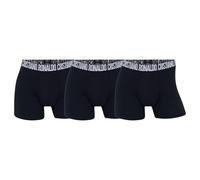 CR7 Herren Boxershorts, 3er Pack - Trunks, Cotton Stretch, Logobund Schwarz M