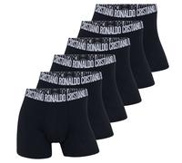 CR7 Herren Boxershorts, 6er Pack - Trunks, Cotton Stretch, Logobund Schwarz / XL XL Schwarz