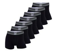 Boxershorts CR7 "Boxershort 7er Pack", Herren, Gr. L, schwarz (schwarz, grün), Obermaterial: 95% Baumwolle CO. 5% Elasthan EL., Unterhosen (30752702-L) schwarz, grün