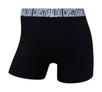 CR7 Herren Boxershorts, 7er Pack - Trunks, Cotton Stretch, Logobund Schwarz/Grün/Blau/Rot XL