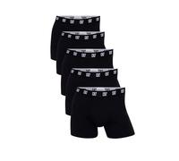 CR7 Herren Cotton Trunk Boxershorts, 5er Pack, Black, 2XL
