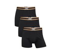 CR7 Unterwäsche aus Baumwollmischgewebe (3er-Pack) - bequeme, stilvolle taillierte Unterhosen mit glattem elastischem Bund (US, Alpha, X-Large, Regular, Regular, Schwarz/Gold), Schwarz/Gold, X-Large