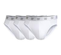 Slip CR7 "Slip CR7 Basic, Slip, 3-pack 3er Pack", Herren, Gr. L, weiß, Obermaterial: 95% Baumwolle CO. 5% Elasthan EL., Unterhosen Slip (84817516-L) weiß