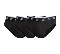 CR7 Herren Slips, 3er Pack - Briefs, Logobund, Stretch Cotton Schwarz / XL XL Schwarz