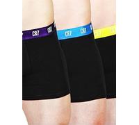 CR7 Herren Unterhose Basic Trunk, Black W. Mix Elastic, l, 8100-49