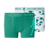 CR7 Kleinkinder Jungen Boxer, 2 Stück (Weiß/Grün, 110/116)