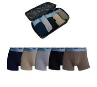CR7 Cristiano Ronaldo Herren Trunk Cotton Stretch & Travel Bag 5-Pack Unterhose, Unterwäsche, Boxer XL