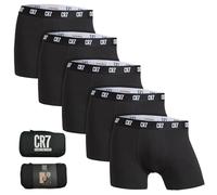 CR7 Underwear Boxershorts für Herren, Baumwolle, mit Reisetasche, mehrfarbig, 5 Stück, bunt, M