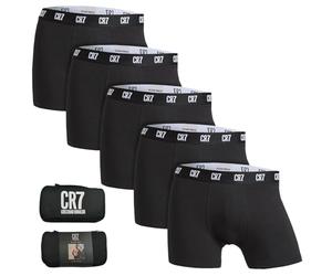 CR7 Underwear Boxershorts für Herren, Baumwolle, mit Reisetasche, mehrfarbig, 5 Stück, bunt, M