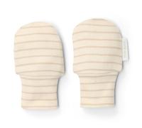 Crab mittens - Beige - Size one size - Newborn Naturals - Stripe