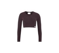 Craft Collective RIB Cropped Long Sleeve TOP Women dk plum (499000) L/XL