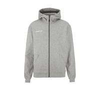 CRAFT Community 2.0 Logo Kapuzenjacke Kinder 950000 - grey melange 158/164