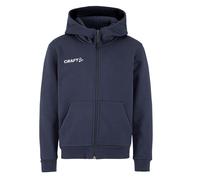 CRAFT Community 2.0 Logo Kapuzenjacke Kinder 390000 - navy 122/128